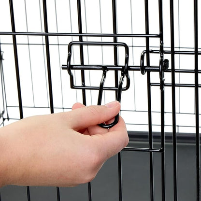 Carlson Pet Products Single Door Metal Dog Crate, Intermediate 36" Dog Crate for Medium to Large Dogs, Foldable Collapsible Dog Kennel with Removable Tray, Portable Wire Dog Cage for Training & Travel