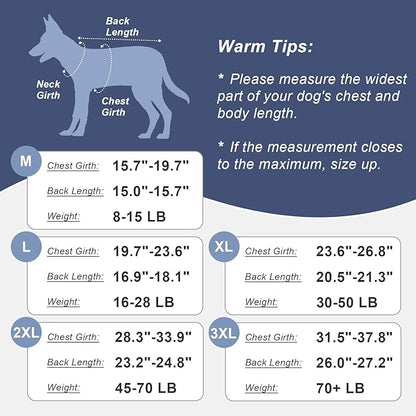 Jiupety Dog Recovery Suit Adjustable, Not Fit Slim and Long Body, Dogs Suit for Surgery Recovery, L Size, Anti-Licking Surgical Dog Onesies, Blue & Paw