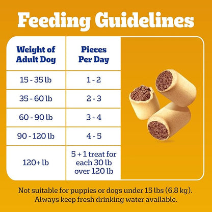 Pedigree Dry Dog Treats MarroBone, Real Beef Flavor, Bone Marrow Dog Treats, 6 lb. Bag (Pack of 1)