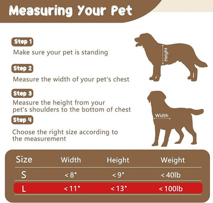 Never Rust Plastic Dog Door with Soft Clear Magnetic Flap and Snap-in Closing Panel, 15x18'' 2-Way Locking Pet Door for Doors and Walls up to 2.17'' Thick, Weatherproof Cat Door, Easy to Install (L)