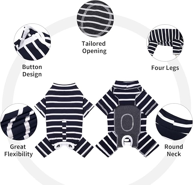 Post Surgery Dog Shirt - Male/Female, Anti-Licking Dog Snugly Onesie, E-Collar Alternative Surgical Clothes