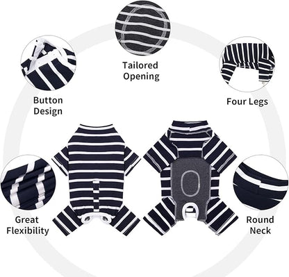 Surgery Recovery Suit for Male/Female Dogs - Post-Op Shirt, Bodysuit, E-Collar & Cone Alternative, Anti-Licking Snugly Onesie
