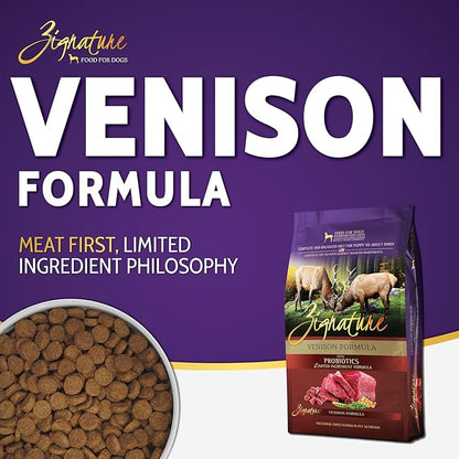 Zignature Venison Limited Ingredient Formula Dry Dog Food 25lb