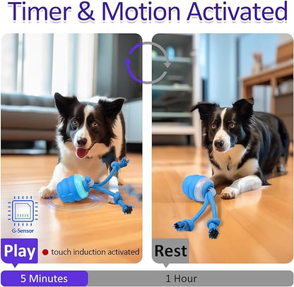 Giociv Interactive Dog Toys with Motion Activated, Squeaky Dog Toy for Daily Training, Keep Dogs Busy