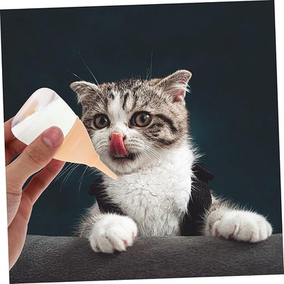 Kitten Feeding Bottle for Newborns Safe and Reusable Puppy Milk Feeder Lightweight and Portable Nursing Bottle for Kittens and Puppies Easy to Clean Yellow