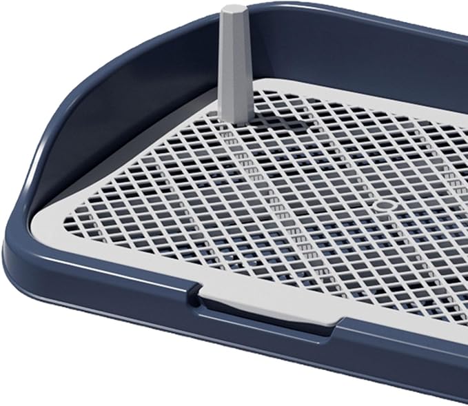 Dog Toilet Pee Pad Holder Indoor Dog Training Toilet Dog Potty Tray Training Pad for Home Use Garden Porch Hospital, Navy Blue