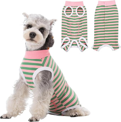 Coppthinktu Dog Surgery Recovery Suit for Dogs Cat Dog Onesie, Dog Recovery Suit Female for Small Medium, Pet Surgical Neuter Post-Surgery Suit E-Collar Alternative Anti Licking Abdominal Wounds