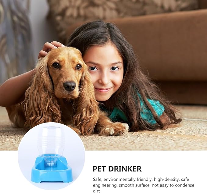POPETPOP Automatic Pet Feeder, Plastic, Suitable for Cats and Dogs, Multiple Pets