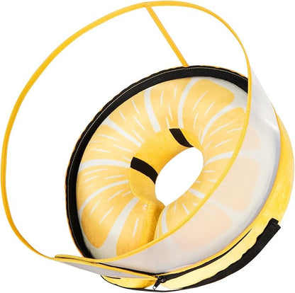 CNEO Inflatable Dog Cone Collar with Detachable Enhanced Anti-Licking Shield, Soft Neck Donut Collar for Dogs After Surgery, Adjustable Dog Cone Alternative for Large Medium Small Dogs & Cats
