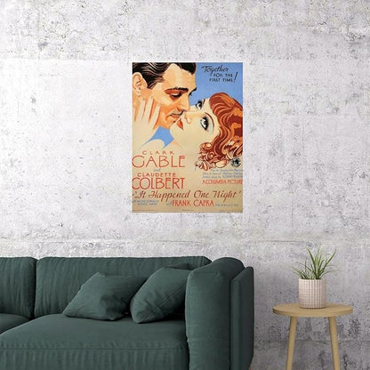 Rectify the Race It Happened One Night Movie Clark Gable Claudette Colbert 18x24 Poster
