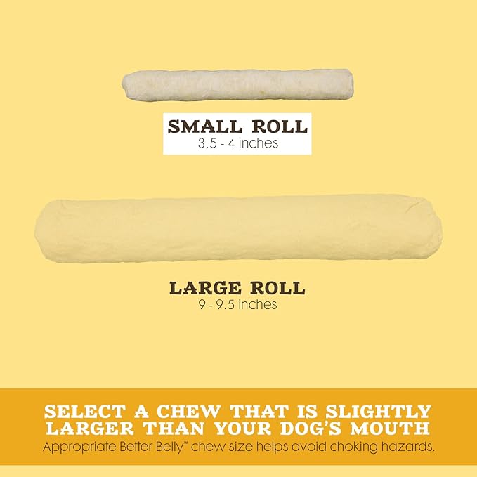 Better Belly Chicken Liver Small Rawhide Rolls, 20-Count (Pack of 2)
