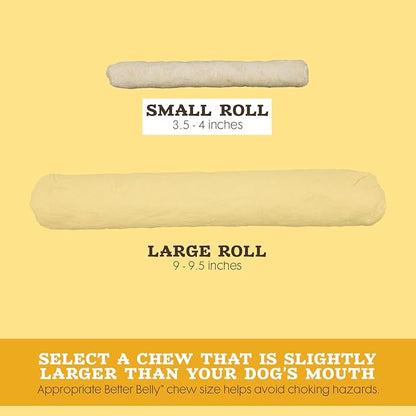 Better Belly Chicken Liver Small Rawhide Rolls, 20-Count (Pack of 2)
