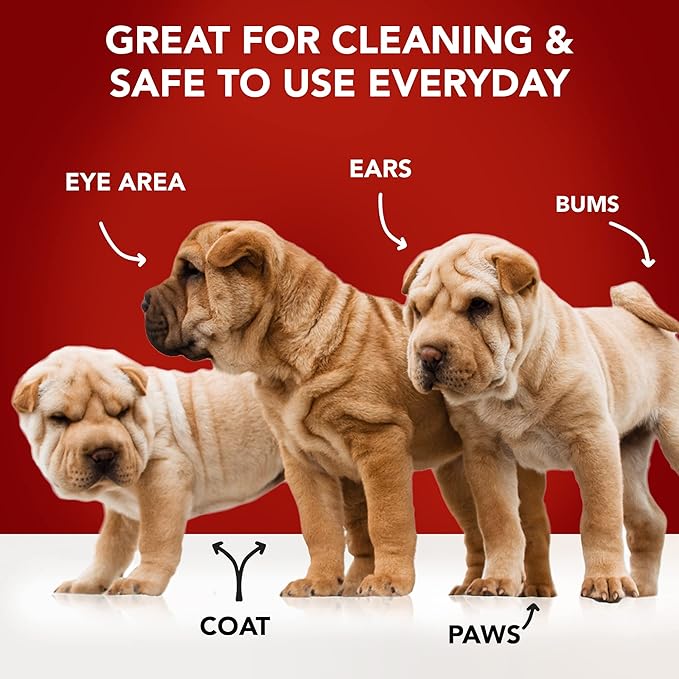 Pride and Groom The Swipe – Soothing Coat Grooming Dog and Pet Wipes with Signature Scent for Quick Cleaning & Deodorizing Face, Paw, Fur in Between Baths and After Dinner & Playtime – 50 Wipes