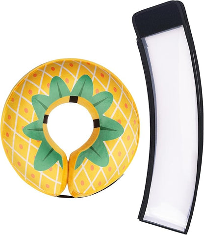Transparent Shield Accessory for Inflatable Dog Cone Collar,Clear Shield Replacement with Zipper, Paired with MARIYAGO Inflatable Dog Donut Collar for Use (Blak Transparent, Medium)
