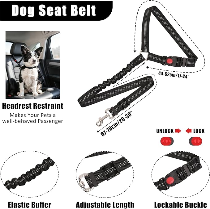 No Pull Dog Harness Adjustable Collar & Leash Set - Dog Halter Harnesses Collapsible Bowls & Poop Bag Dispenser Muzzle ID Tags Toys Fits Small Medium Large Dogs (Black-M)