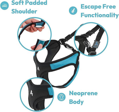 Gooby Escape Free Easy Fit Harness - Hot Pink, Medium - No Pull Step-in Patented Small Dog Harness with Quick Release Buckle - Perfect On The Go No Pull Harness for Small Dogs or Medium Dog Harness