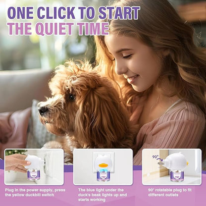 3 in 1 Advanced Kit Appeasing Pheromone Diffuser to Calm Pet for Anxiety Relieve Relief Reduce Aggression Fighting Stress Dog Pheromones Calming Diffuser
