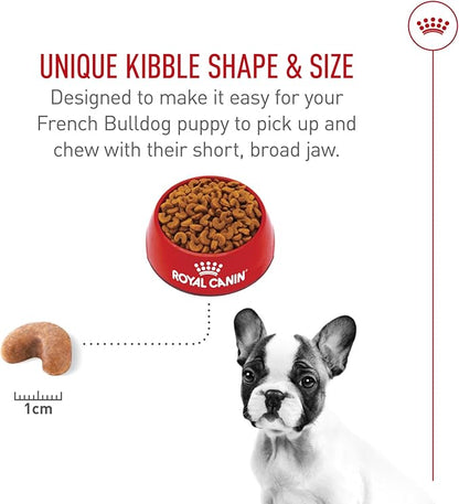 Royal Canin Breed Health Nutrition French Bulldog Puppy Dry Dog Food, 3 lb Bag