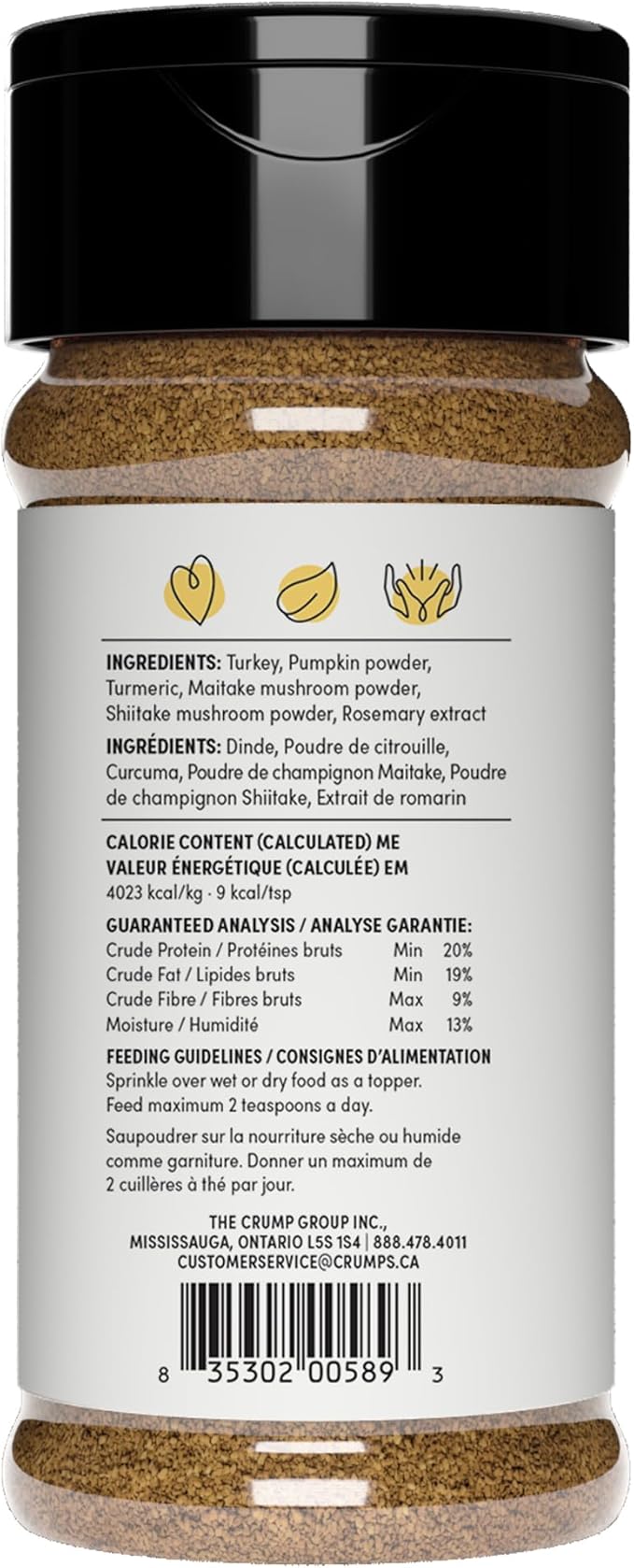 Crumps Naturals Turkey + Superfood Golds 3.88oz