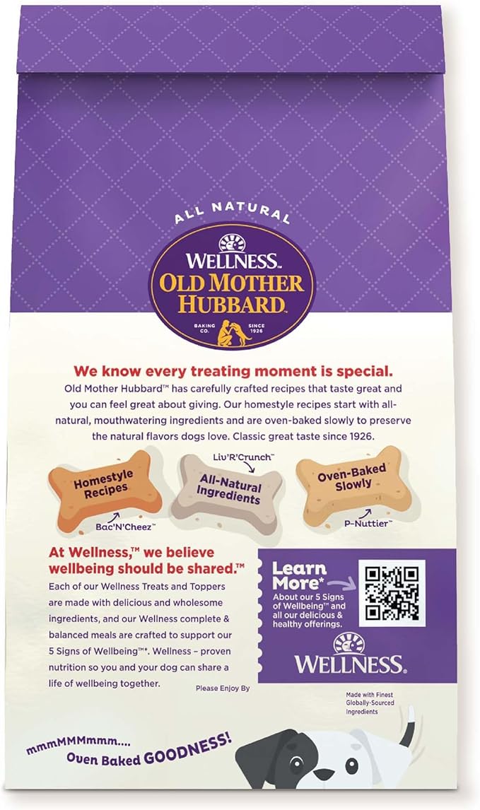 Old Mother Hubbard Wellness Savory Mix Dog Biscuits,Natural,Training Treats,Mini Size,(20 Ounce Bag),(Pack of 2)