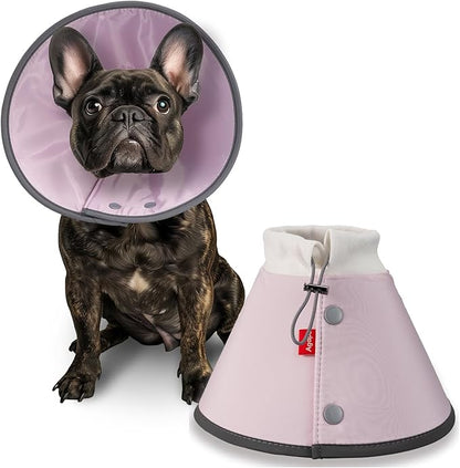 Agape Soft Dog Cone for Small Dogs & Cats, Comfy Dogs Recovery Collar After Surgery, Adjustable E Collar Alternative to Stop Licking, Protective Elizabethan Collars for Pup, Comfortable Dog Cones