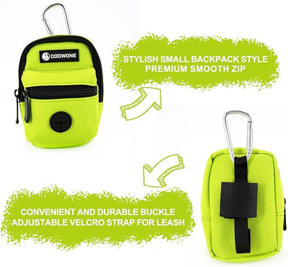 Dog Treat Pouch Dog Poop Bag Holder for Leashes, Pets Snack Container With Inner Small Bag, Puppy Supplies Perfect for Training and Walking - Hands Free Dog Waste Bag Dispenser -Dog Travel Accessories