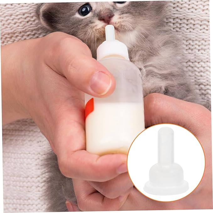 GANAZONO 40pcs Pet Nursing Supplies Silicone Bunny Pacifiers Soft Nipples for Puppy Milk Newborn Bottle Nipples