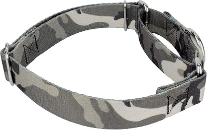 Country Brook Petz - Urban Camo Martingale Dog Collar and Leash - Camouflage Collection Featuring Rugged Designs (1/2 Inch, 2XS)