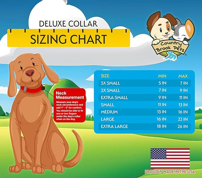 Country Brook Petz - Everyday Nylon Dog Collar for Large, Medium, and Small Dogs and Puppies - for Everyday Use in 10+ Warm Colors (Small, 3/4 Inch Wide, Burgundy)