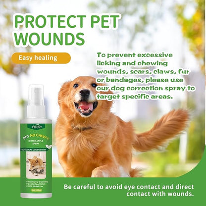 No Chew Spray for Dogs - Bitter Apple Spray for Dogs Stop Chewing Furniture - Shoes,Prevent Licking Bandages,Safe Do Training&Behavior Aids Spray,Indoor&Outdoor Use