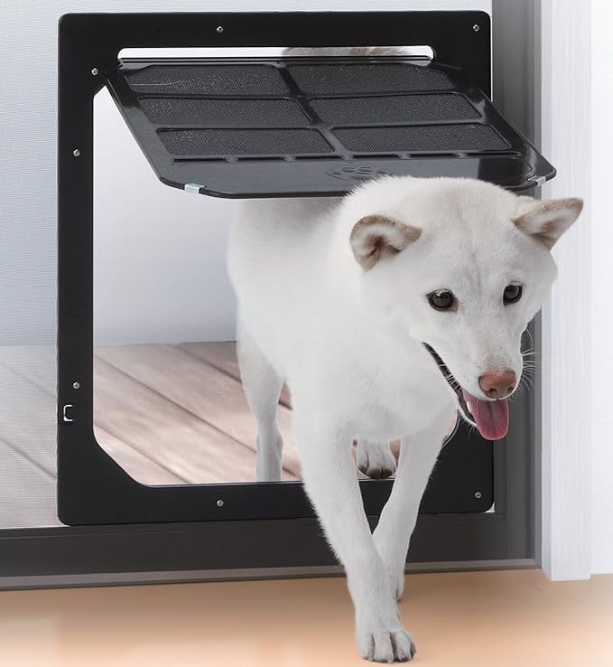 TAKARA INDUSTRY Pet Dog Door for Screens, Medium/Large