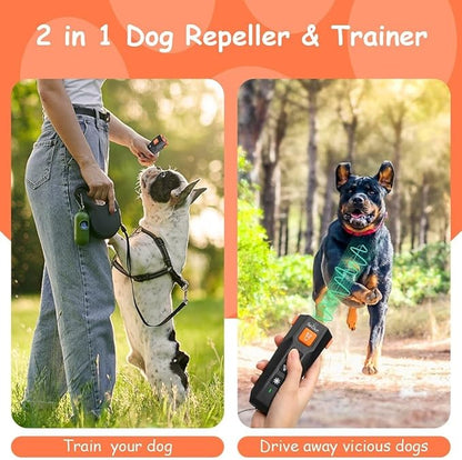 New Dog Bark Deterrent > 3 Emitters > Dog Training Tool> Safe and User-Friendly > Designed to Train Dogs and Discourage Excessive Barking > Alternative to Shock Collars.