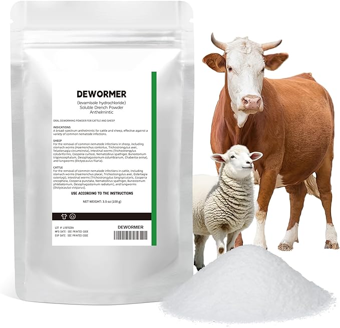 Soluble Drench Powder, Dewormer for Cattle and Sheep, 3.5 oz (100 g)