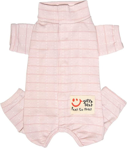 RSS Recovery Suit for Surgery - Abdominal Wounds Bandages, Full Coverage Dog Bodysuit for Female Dogs - Prevent Licking (RSS08-Fpink-S)