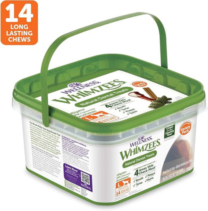 Whimzees Variety Value Box Large NET WT 29.6 OZ (14 pieces)