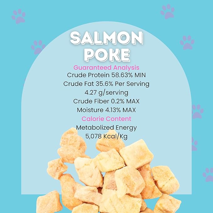 hotspot pets Freeze Dried Salmon Treats for Cats & Dogs - Made in USA - 1LB Resealable Big Bag - Single Ingredient, High Protein, All Natural Grain-Free - Perfect for Training, Topper or Snack