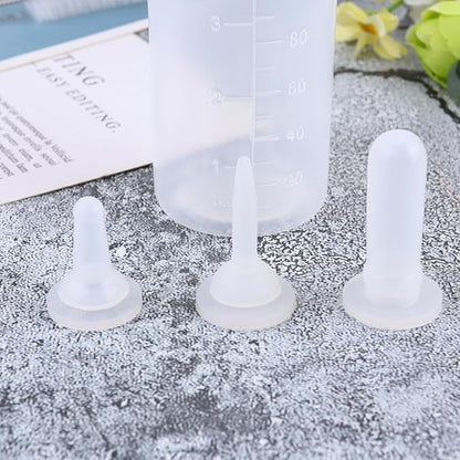 FAVOMOTO 6pcs Pet Nursing Bottles Silicone Milk Feeders with Cleaning Brush for Small Dogs Cats Puppies Kitten Newborns Portable Pet Feeding Supplies