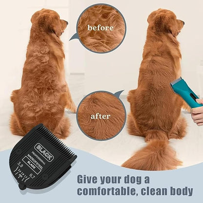 3PCS Adjustable 5 in 1 Replacement Blades Compatible with Wahl 5 in1 Clipper Bravura, Chromado, Creativa, Figura, Motion, Supergroom Dog Grooming Clippers (Black)