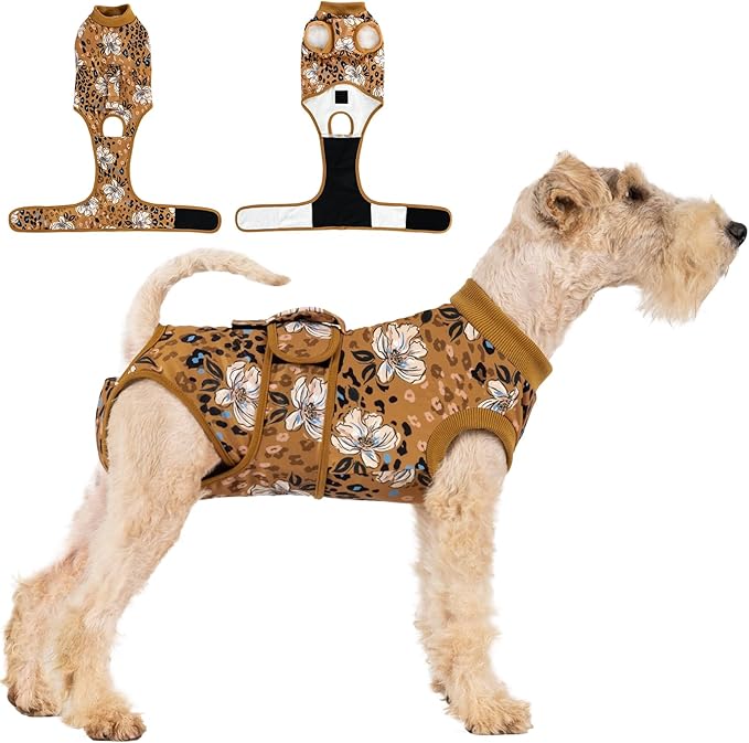 Recovery Suit for Dogs After Surgery,Female Male Dog Onesie for Spay Neuter,Substitute E-Collar & Cone,Anti-Licking Breathable Onesie for Small Medium Large Dogs