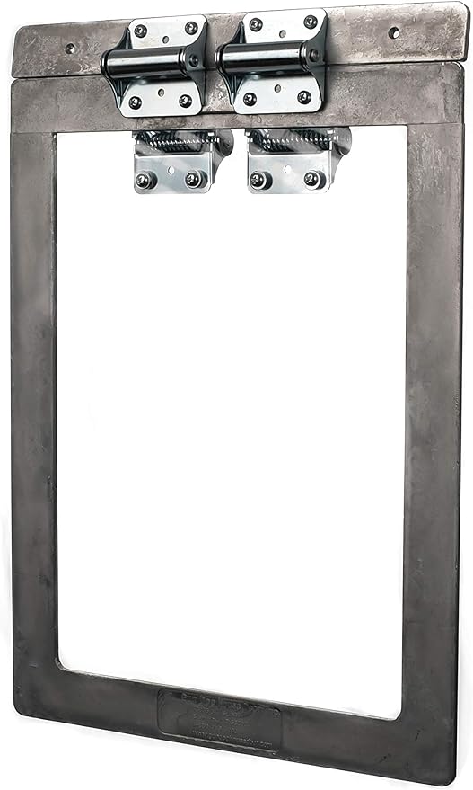 | Heavy Duty Wall Entry Bundle | Chew Proof, Weather Tight | Door, Frame and Drop in Closing Panel | Dog Size 20-120 Lbs | Frame Size 14" x 20"