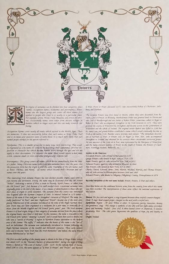 Mr Sweets Wormer Coat of Arms, Crest & History 11x17 Print - Name Meaning, Genealogy, Family Tree Aid, Ancestry, Ancestors, Namesakes - Surname Origin: Dutch Holland The Netherlands