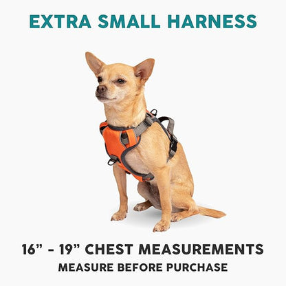Embark Adventure Dog Harness for Small, Medium & Large Dogs – No Pull, Reflective Trim, Military Grade Nylon, 2 Leash Clips, Gel-Lined Handle, Soft Padded
