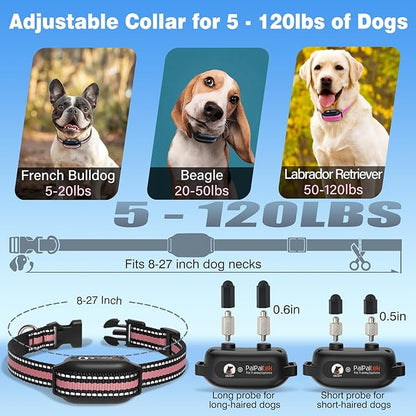 PaiPaitek Dog Shock Collar and No-Pull Training Leash Set, 1600ft Waterproof Dog Training Collar with Tension Sensor for Anti-Pull and Remote Recall
