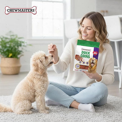 Chewmasters Duck Coins Training Treats for Dogs (32 oz) – Dog Training Treats – Healthy Rewards – Real Duck Meat Bites for All Breeds