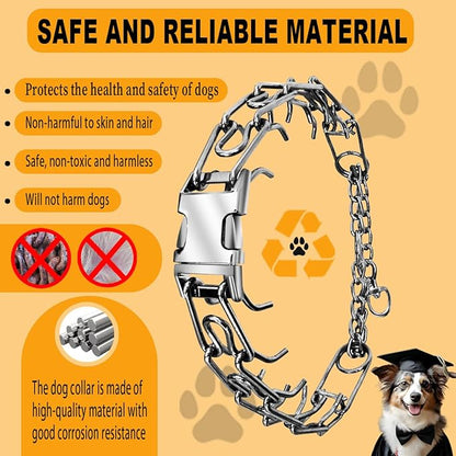 Anti-Tangling Collar, Quick Release Buckle Dog Collar, Adjustable Collar for Small, Medium & Large