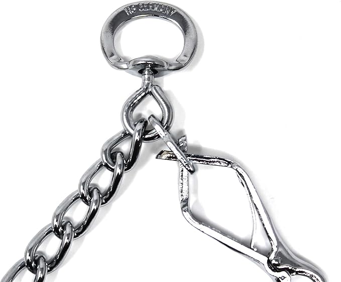 Herm Sprenger Prong Dog Training Collar with Quick Release Ultra-Plus Chrome Plated Steel Pet Pinch Collar for Dogs Anti Pull Training Collar 3mm x 21-22in Medium