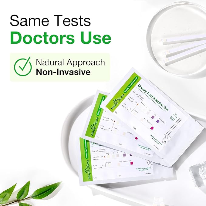 Easy@Home UTI Test Strips: Highly Accurate Urinary Tract Test Kit for Women Men, Bladder Infection Urine Testing, Quick Results, OTC Use (UTI - 5 Pack)