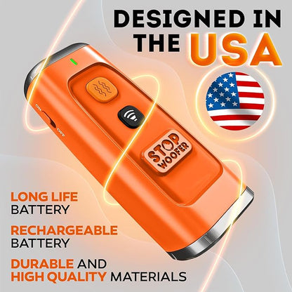 Stop Dog Barking Instantly – Ultrasonic Dog Bark Deterrent Device Humane No-Shock Barking Silencer & Dog Trainer for Indoor & Outdoor Use Effective Bark Control Solution for Small Medium Large Dogs
