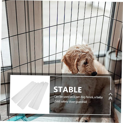 YARNOW 3pcs PET Gate Fence for Small to Large Dogs Freestanding Safety Guardrail Anti-Kick Pedal Indoor Baby Gate Barrier for Stairs and Doorways