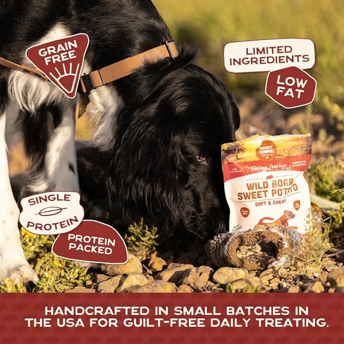 Smart Cookie All Natural Soft Dog Treats - 4 Flavor Variety Pack (5oz Each) - Healthy Dog Treats for Dogs & Puppies with Allergies, Sensitive Stomachs - Chewy, Grain Free, Made in USA